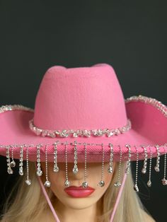 Stunning fringe and diamante detail on these fun hats! Add sparkle to your next night out or party Great for hen parties or themed nights out White or Pink Cowboy style hat Price per piece Western Curved Brim Costume Hat For Parties, Western Adjustable Costume Hats For Parties, Western Style Party Top Hat With Curved Brim, Party Mini Hat With Adjustable Curved Brim, Western Style Top Hat With Curved Brim For Party, Western Style Curved Brim Top Hat For Party, Adjustable Mini Hats With Curved Brim For Party, Adjustable Mini Hat With Curved Brim For Parties, Western Style Party Top Hat With Short Brim