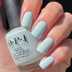 For the freshest manis ever, try #MexicoCityMovemint, a perky pastel that's going places. By polishobsessed on IG #OPI #OPIObsessed #ColorIsTheAnswer #MintGreenNails #MintGreenMani #PastelGreenMani #PastelGreenNails #Mani #Nails #OPIMexicoCity Opi Mexico City 2020, Pedicure Pastel Colors, Mint Blue Nails, Simple Nail Colors, Mint Green Nail Designs, Nail Colors 2020, Mint Green Nail Polish, Pedi Designs