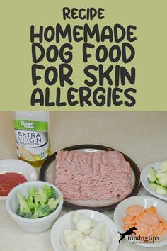 Homemade Dog Food Recipe For Skin Allergies Dog Food For Skin Allergies, Hypoallergenic Dog Treats, Hypoallergenic Dog Food, Painting Front Porch, Dog Biscuit Recipes, Easy Dog Treats, Healthy Dog Treats Homemade