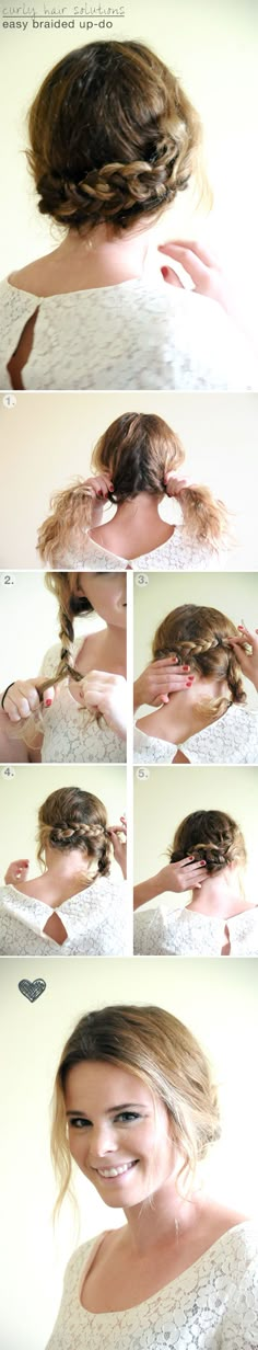 how to do an easy braided updo Easy Braided Updo, Updo Hairstyles Tutorials, Hairstyles Tutorial, Up Dos For Medium Hair, Braided Hairstyles Updo, Easy Braids, Hair Dos, Gorgeous Hair, Trendy Hairstyles