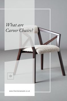 a chair with the words what are carver chairs?