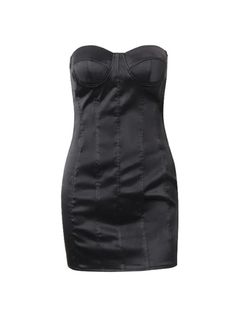 ⚡️Buy Wrapped Breast Pads Backless Straps Satin Mini Dress Black S under $28.00 in Dresses Online. Style: Casual/Street/Y2K/Sweet/Vintage/Vacation/Sexy/Preppy. Fabric Content:  Polyester. Fit Type: Slim fit. Neckline: One Shoulder Neck. Length: Mini Dress. ✓Free Shipping on all orders over US$69. Black Satin Corset Dress For Spring, Black Satin Corset Dress For Summer, Black Satin Fitted Bodycon Dress, Fitted Black Satin Bodycon Dress, Black Satin Mini Length Corset Dress, Black Fitted Satin Mini Dress, Fitted Lined Corset Dress For Night Out, Lined Mini Length Black Corset Dress, Black Lined Corset Dress For Summer