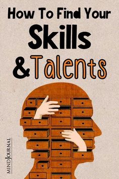 a book cover with the words how to find your skills and talents on it