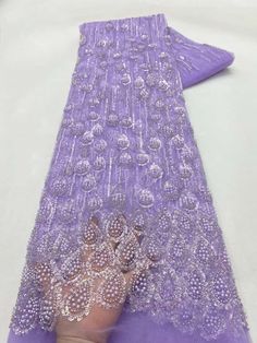 This high quality Fabric is measured in 5 Yards With Embroidered Beading and Sequin. It is soft, very delicate and beautiful. This high Quality Fabric is made with Fashion embroidered rhinestones can be used in making party wedding dresses, skirts, shawls, scarves and other other fashion apparels as you would like. Size : Length : 5 yards (180 inch). Width: 50 inch (Please allow slight deviation for the measurement data ,±1 inch) Material: 100% Polyester, Tulle Lace Fabric, Eco-Friendly embroidery Beaded Fabric, Beaded Lace Fabric, Lace Fabrics, Nigerian Wedding, Velvet Lace, Fabric Beads, Sequin Fabric, Tulle Lace, French Lace