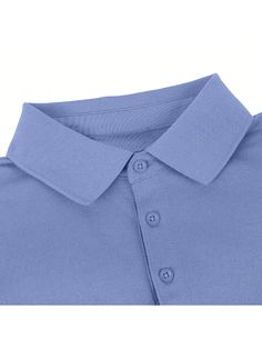 This fashionable polo shirt match with dress pants, slacks, chinos, and jeans.
3-button placket with reinforced stitching.
Lightweight fabric with moisture wicking technology.
Will NOT shrink and fade in the wash! Machine wash cold, and hang dry or tumble dry

This Pique Polo Shirt is Made from breathable fabric which is a Cotton and Polyester Blend, Allows air to pass through the fabric, helping you keep cool easily - best for either indoor or outdoor activities.Men's Classic-Fit Cotton-Blend Solid Color Button-up Polo Shirt With Placket, Button-up Polo Shirt With Placket, Solid Button-up Polo Shirt With Placket, Blue Collared Polo Shirt For Business Casual, Relaxed Fit Polo Shirt With Button Closure, Pique Polo Shirt, Keep Cool, Outdoor Apparel, Blue Shorts