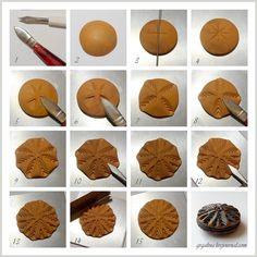 the steps to make an ornament out of wood are shown in several different ways