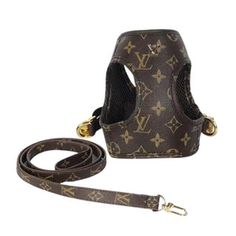 louis vuitton dog carrier with leash