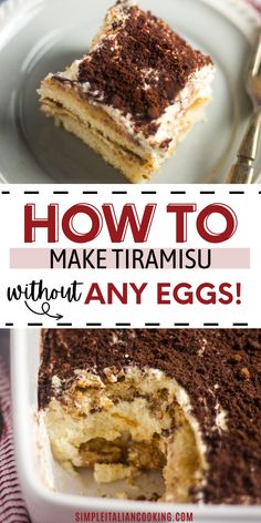 how to make tirami without any eggs in this recipe is easy and delicious