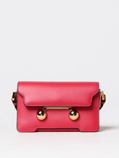 Mini Bag MARNI Woman color Red Red Mini Bag, Essential Items, Italian Fashion Designers, Italian Fashion, Woman Colour, Shoulder Bag Women, Chain Strap, Mini Bag, Top Handle