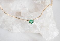 This gold geometric emerald necklace adds the perfect pop of color to your look! Choose your metal color and make it your own. Layer it up or wear it solo! Alexis Russell Jewelry, Custom Diamond Rings, Handcrafted Engagement Ring, Emerald Necklace, Rose Yellow, Gold Geometric, Antique Diamond, Fine Jewelry Collection, Pop Of Color