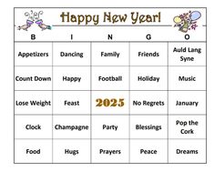 a happy new year calendar for kids