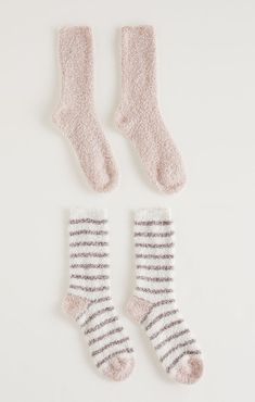 Stripes and solids make the perfect plush pair to complete our Holiday Shop collection. Her feet will stay warm all season with our 2-Pack Stripe Plush Socks, available in Shell Pink. Fabric Content: 98% Polyester 2% Spandex California Outfits, Lounge Looks, 2024 Year, Cashmere Socks, Lounge Bra, Shell Pink, Pink Socks, Winter Socks, Striped Socks