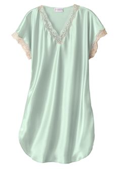 Shadowline Charming Satin Charmeuse Nightgown Sleep Shirt 4503 Shadowline Nightgown Sleep, Patterned Hosiery, Perfect Bridal Shower Gift, Satin Nightgown, Elegant Lingerie, Gift Luxury, White Stockings, Bridal Shower Gift, Silk Charmeuse