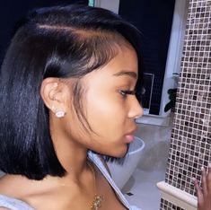 Natural Hair Bob Cut, Silk Press Natural Hair, Black Ponytail Hairstyles, Haute Hair, Loose Waves Hair, Dyed Hair Inspiration, Short Sassy Hair, Natural Curls Hairstyles