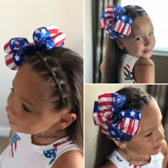 Toddler Girl 4th Of July Hair, Fourth Of July Kids Hairstyles, Girls 4th Of July Hairstyles, Toddler 4th Of July Hairstyles, Headband Hairstyles For Kids, Fourth Of July Hairstyles For Kids, Hairstyles For 4th Of July, 4th Of July Hairstyles For Kids, Hair With Tinsel