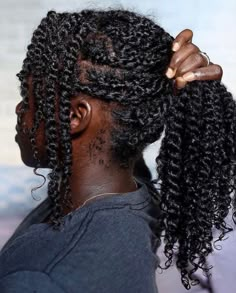 Mini Twist Type 4 Hair, Large Twists Natural Hair, Boho Twist Natural Hair, Neck Length Hairstyles For Black Women, Medium Twists Natural Hair, Stretched Natural Hairstyles, Natural Braid Hairstyles, 4c Twists, Medium Twists