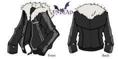 an image of a jacket with fur on the hood and cuffs, both in black