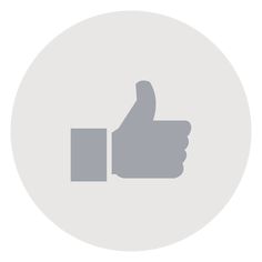 a thumbs up icon on a white background