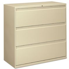 an office file cabinet with three drawers