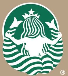 the starbucks coffee logo is shown in green and white, with stars on it's head