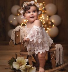 Baby Birthday Dress, Girls Dresses Diy, 1st Birthday Photoshoot, Baby Pictures Newborn, Toddler Photos, Baby Boy Photography, Diy Photography