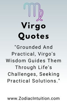 the zodiac sign for virgo quotes