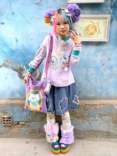 Otacore Fashion, Pastel Long Skirt Outfit, Y2k Kidcore Outfits, J Fashion Styles, Dark Decora Fashion Outfits, Juminocore Outfit Ideas, Decora Outfit Ideas, Fairy Kei Fashion Harajuku Style, Cute Outfits Art