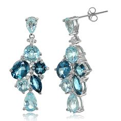 Gemstone Earrings – Page 2 – SilverSpeck Blue Topaz Jewelry, Blue Topaz Stone, Wedding Prints, Topaz Stone, Shiny Things, Earrings Blue, London Blue Topaz, London Blue, Online Earrings