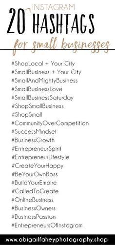 the instagram hashs for small businesses