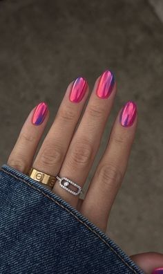 Color Changing Nails Designs, Fun Birthday Nail Designs, Bali Nails Design, Sunset Chrome Nails, Colorful Gel Nails, Sunset Nail Designs, Colorful Nails Design, Colorful Chrome Nails, Sunset Ombre Nails