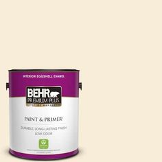 a white paint can with the words behr premium on it's bottom half