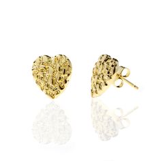 PRICES MAY VARY. Exquisite Craftsmanship: Elevate your gifting experience with our 18K gold-plated heart-shaped earrings, meticulously crafted to perfection. The delicate dimensions of 13mm by 12mm make them an ideal fit for the sophisticated woman in your life. Versatile Elegance for Every Occasion: These earrings are more than a gift; they are a statement of timeless elegance. Perfectly suited for birthdays, weddings, parties, anniversaries, Christmas, and other special occasions, they add a t Gold Heart-shaped Plug Earrings As Gift, Gold Heart Shaped Plug Earrings As Gift, Heart Shaped Gold Plug Earrings As Gift, Heart-shaped Gold Plug Earrings As Gift, Gold Nugget Earrings, Nugget Earrings, Gold Heart Earrings, Best Earrings, Earrings For Sensitive Ears