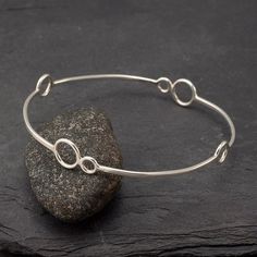 Handmade Sterling Silver Ring Silver Circles Ring Circle Bangles Silver, Handmade Sterling Silver Rings, Bangles Set, Sterling Silver Bangle Bracelets, Sterling Silver Rings Bands, Sterling Silver Jewelry Handmade, Silver Circle