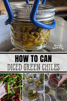 how to can diced green chiles in jars