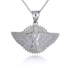 Description: 925 Sterling Silver Ashur Assyrian Chief God Of War Winged Sun Disc Pendant Necklace Item No.: S018 Metal Type: .925 Sterling Silver With Stamped 925 Metal Color: Silver. High Polished. Measurement: Height: 1.01" Width: 1.16" Come With Italy Rolo Chain Available In 16", 18", 20", 22" Brand New Note: Made To Order . This Item Might Take 3-5 Days To Be Shipped. Shine Jewelry, Disc Pendant, Rolo Chain, Metal Color, Solid 925 Sterling Silver, Types Of Metal, Womens Jewelry Necklace, Sterling Silver Jewelry, Jewelry Necklaces