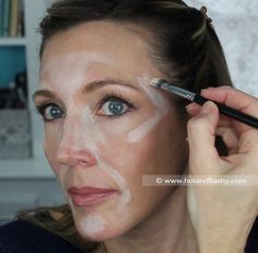 How To Contour the Mature Face | Contouring & Highlighting Tutorial – hotandflashy.com Contour And Highlight, Makeup Tips For Older Women, Makeup For Older Women, Facial Contouring, Painted Faces