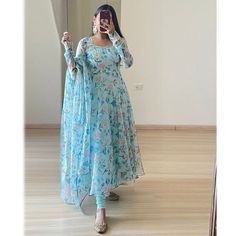 Long Frocks Indian Designer Dresses, Latest Maxi Dresses, Anarkali Dress Pattern, Pretty Quinceanera Dresses, Pastel Dress, Indian Dresses Traditional