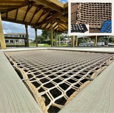 an image of a metal grate in the middle of a floor that is being constructed