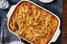 For the best cornbread dressing, my grandmother planned ahead and purchased fast-food biscuits, just to let them dry out and go stale. They helped make the perfect Thanksgiving side. Black Eyed Pea Cornbread, Southern Stuffing, Dressing Balls, Recipes Cranberries, Cornbread Jalapeno, Dressing Turkey, Stuffing Cornbread, Dressing Cornbread, Cajun Cornbread