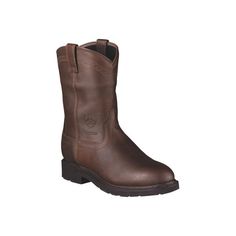 Enjoy the comfort and trust of the waterproof protection of the Sierra H2O Work Boot from Ariat. This easy-wearing, pull on boot combines Ariat comfort with a long lasting design to take care of your feet every day. Boot features a full grain, waterproof leather foot and upper with Waterproof Pro technology inside to keep your feet dry and comfortable through rain or snow. Locked together with Goodyear welt construction for a long lasting, extremely stable base, the Sierra H2O comes ready for lo Western Style Waterproof Leather Boots For Safety, Western Style Leather Waterproof Boots For Safety, Western Style Leather Waterproof Boots, Casual Leather Waterproof Boots For Safety, Weatherproof Leather Boots For Safety, Weatherproof Leather Work Boots For Safety, Weatherproof Leather Safety Boots, Western Insulated Boots For Outdoor Work, Western Insulated Work Boots For Outdoor Work