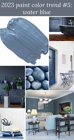 blue paint color trend 5 water blue in the living room, dining room and bedroom