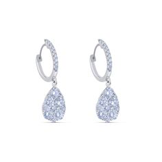 The detail in these 18k white Gold Earring are just beyond perfect. The intricate details inside the pear Shape is superb. Featuring 1.96 ctw Luxury Polished Pear-shaped Teardrop Earrings, Luxury Brilliant Cut Pear-shaped Earrings, Luxury White Gold Teardrop Earrings For Gift, Luxury Pear-shaped Polished Teardrop Earrings, Luxury Pear-shaped Teardrop Earrings, Luxury Classic Pear-shaped Teardrop Earrings, Luxury Classic White Gold Teardrop Earrings, Luxury White Teardrop Earrings In Fine Jewelry Style, Luxury Platinum Pear-shaped Earrings