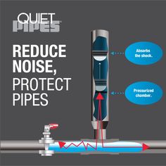 a diagram showing how to use a reduce noise, protect pipes