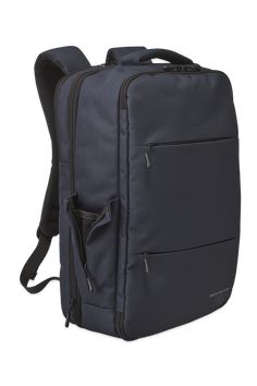 the back view of a backpack on a white background