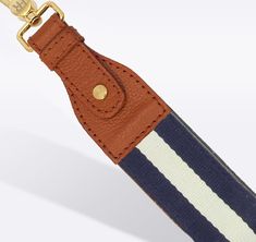 Our signature detachable, interchangeable, and adjustable bag straps are designed to give you maximum versatility for all your favorite handbags. Simply switch out your strap or change the size to give your purse and your outfit a whole new look. Backed in ultra-soft leather, these interchangeable purse straps are as durable as they are comfortable. Every striped strap features a gold slider so you can adjust it from a shoulder strap to a cross-body strap. And, our custom hardware is durable eno Luxury Everyday Shoulder Strap With Detachable Feature, Elegant Shoulder Strap With Adjustable Strap For Everyday Use, Luxury Bag Strap With Adjustable Strap For Everyday Use, Elegant Adjustable Bag Strap For Travel, Luxury Adjustable Strap Bag Strap For Everyday Use, Classic Bag Strap For Everyday Use, Classic Everyday Adjustable Bag Strap, Classic Adjustable Bag Strap For Everyday Use, Luxury Adjustable Bag Strap Fashion Accessory