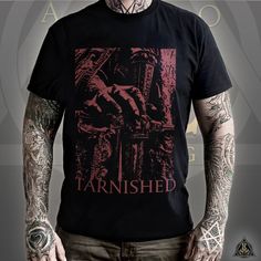 Tarnished T-Shirt | Elden Ring Style / Nerdy Gamer Wear / RPG / Dark Fantasy Knight / Dark Gothic Clothing Tee A splendid addition to every nerd, gamer, gothic, alternative and dark apparel wardrobe! Model & Ambassador: Austrian drum-prodigy Flo Musil / www.instagram.com/flo_musil_drums/ 💀𝐀𝐓𝐓𝐄𝐍𝐓𝐈𝐎𝐍! 𝐏𝐎𝐒𝐒𝐈𝐁𝐋𝐄 𝐏𝐑𝐈𝐂𝐄 𝐃𝐈𝐒𝐏𝐋𝐀𝐘 𝐁𝐔𝐆 - Sometimes Etsy adds faulty VAT numbers to pricing, resulting in incorrect higher prices and will switch to correct display once the item Dark Fantasy Knight, Fantasy Knight, Fantasy Shirt, Price Display, Recent Movies, Gothic Clothing, Elden Ring, Dark Gothic, Gothic Outfits