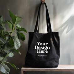 Instantly enhance your online store with our high-quality digital download of this blank tote bag mockup image! Perfect for showcasing your unique designs and artwork. By using our mockups, you can easily place your artwork on the bag and create a stunning visual representation of your products. ⚡ INSTANT DOWNLOAD: Your JPG file at size 2000px x 2000px is instantly downloaded after your payment has cleared with Etsy. No physical product will be sent to you. No refund on digital products. More information about Etsy downloads can be found here: https://www.etsy.com/help/article/3949 If you have trouble using this file, please contact me - I'm happy to help! ⚡ TERMS OF USE: You are allowed to use this product for personal and commercial use. You cannot resell this digital file. By utilising Black Tote Bag For Personal Use, Customizable Black Bag For Daily Use, Customizable Black Canvas Bag For Daily Use, Customizable Black Everyday Bags, Customizable Black Canvas Bag For Everyday Use, Customizable Black Tote Shoulder Bag, Customizable Eco-friendly Black Bags, Customizable Black Tote Bag, Customizable Black Rectangular Bag