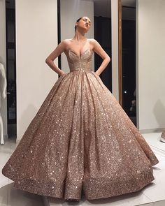 Neckline: Strapless  Silhouette: Ball Gown  Train: Sweep / Brush Train  Sleeve Length: Sleeveless Gold Ball Gown, Sequin Ball Gown, Sweep Train Prom Dress, Gold Prom Dresses, Pageant Dress, Ball Gowns Prom, Tulle Prom Dress, Gowns With Sleeves, Prom Dresses Ball Gown