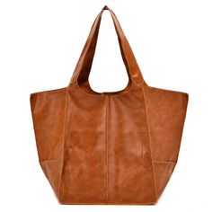 This large capacity one shoulder tote bag is crafted with oil wax leather for a soft, supple feel. Its versatile one-shoulder design and ample capacity allows it to be used as a stylish everyday or travel bag. And, its Korean design ensures a unique, fashion-forward look. Effortless Convenience: Embrace the ease of carrying your essentials with this spacious one shoulder tote bag. Chic and Versatile: A stylish accessory that seamlessly complements various outfits, from casual to elegant. Meticul Versatile Solid Color Leather Shoulder Bag, Versatile Leather Shoulder Bag In Solid Color, Brown Solid Color Hobo Bag For Shopping, Casual Hobo Bag With Leather Backing For Travel, Casual Travel Hobo Bag With Leather Backing, Solid Color Leather Travel Bag, Leather Travel Bag In Solid Color, Solid Color Leather Hobo Bag, Casual Leather Hobo Bag In Solid Color