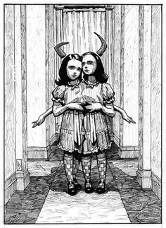 two girls with horns on their heads are hugging